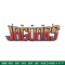 IUPUI Jaguars logo embroidery design, NCAA embroidery, Embroidery design, Logo sport embroidery, Sport embroidery.jpg