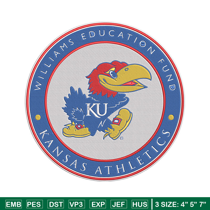 Jayhawk Kansas logo embroidery design, NCAA embroidery,Sport embroidery,Logo sport embroidery,Embroidery design..jpg
