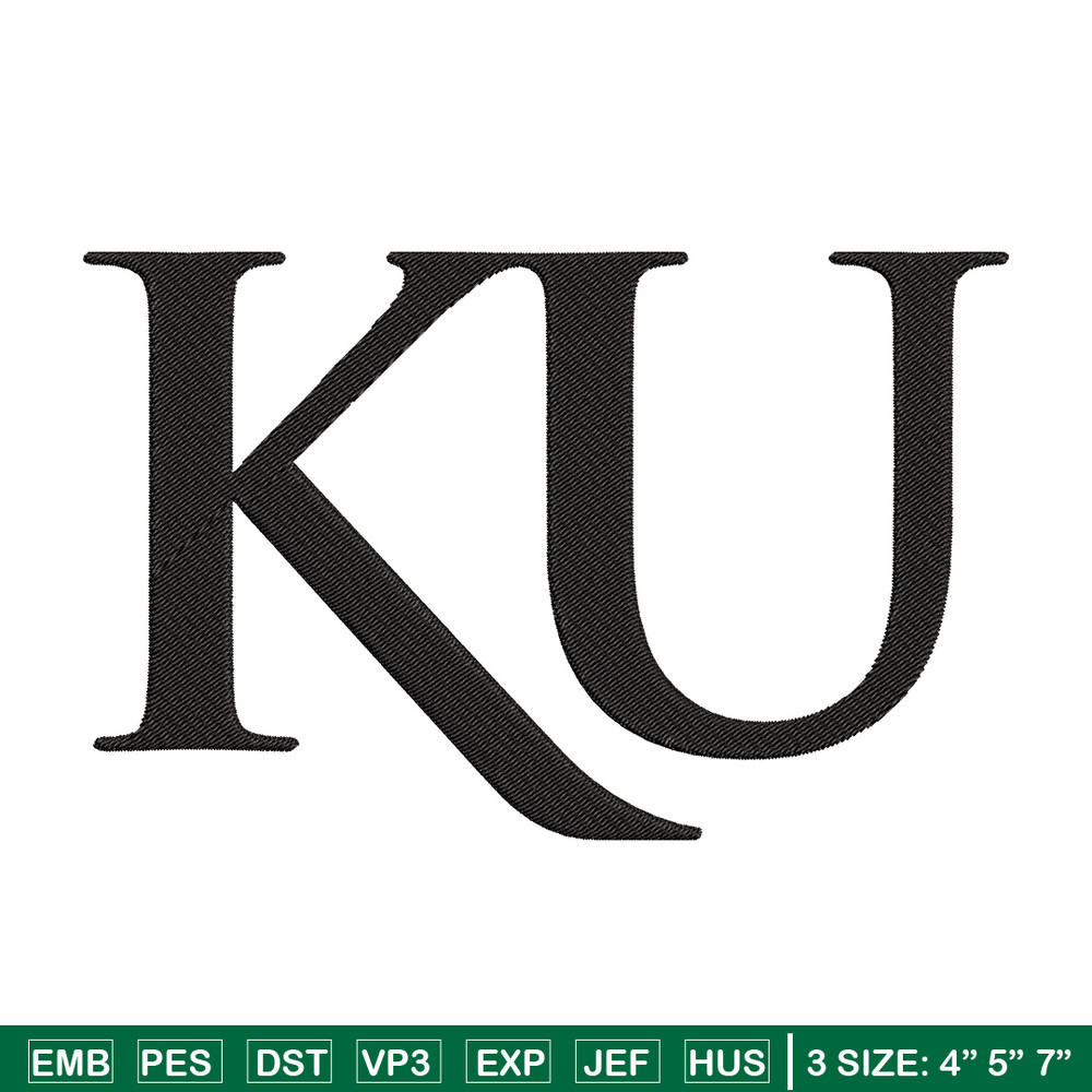 Kansas Jayhawks logo embroidery design, NCAA embroidery,Sport embroidery,Logo sport embroidery,Embroidery design.jpg