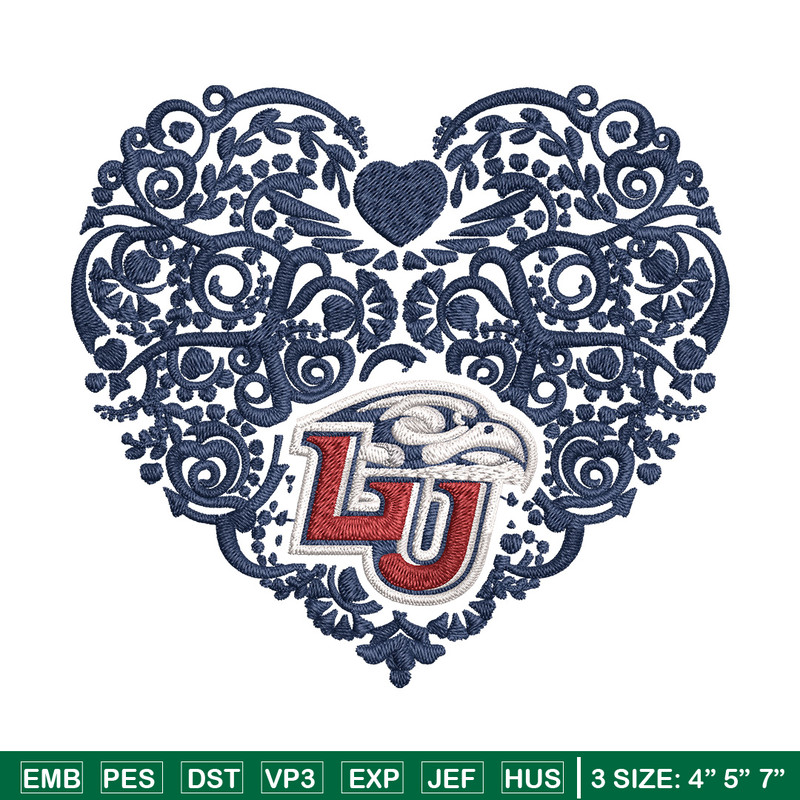 Liberty University heart embroidery design, Sport embroidery, logo sport embroidery, Embroidery design, NCAA embroidery.jpg