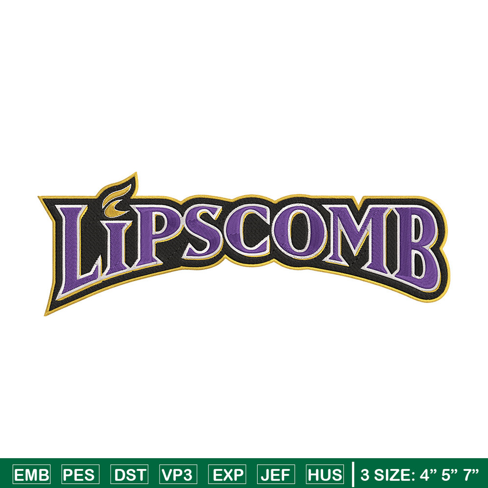 Lipscomb Bisons logo embroidery design,NCAA embroidery, Embroidery design, Logo sport embroidery, Sport embroidery.jpg