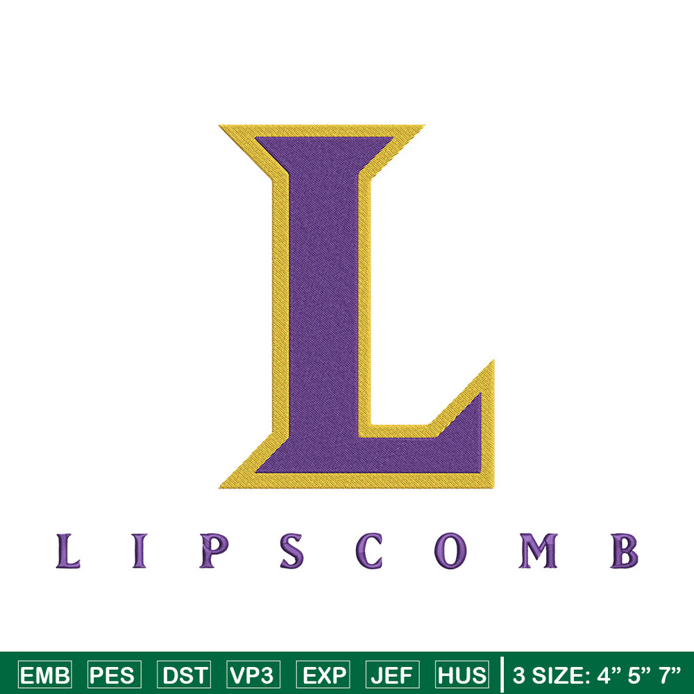Lipscomb Bisons logo embroidery design,NCAA embroidery,Embroidery design, Logo sport embroidery, Sport embroidery..jpg