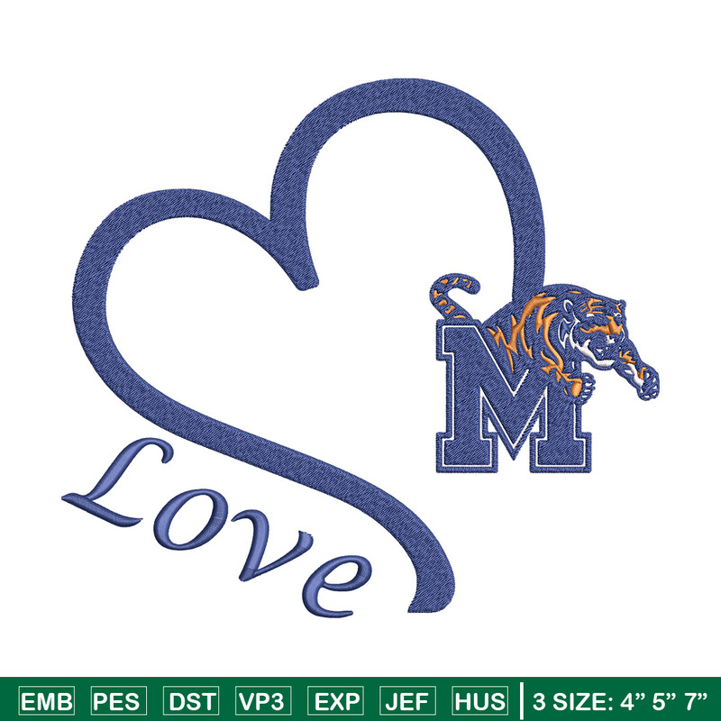 Love Memphis embroidery design, NCAA embroidery,Sport embroidery,logo sport embroidery,Embroidery design.jpg