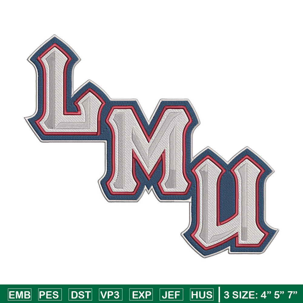 Loyola Marymount logo embroidery design, NCAA embroidery, Sport embroidery, Embroidery design,Logo sport embroidery.jpg