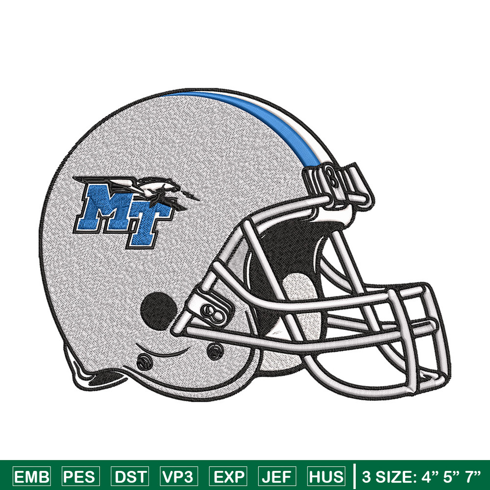Middle Tennessee helmet embroidery design,NCAA embroidery,Sport embroidery, logo sport embroidery,Embroidery design.jpg