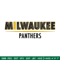 Milwaukee Panthers logo embroidery design, NCAA embroidery, Embroidery design,Logo sport embroidery,Sport embroidery.jpg