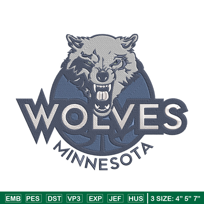 Minnesota Timberwolves logo embroidery design, NBA embroidery, Sport embroidery,Embroidery design, Logo sport embroidery.jpg