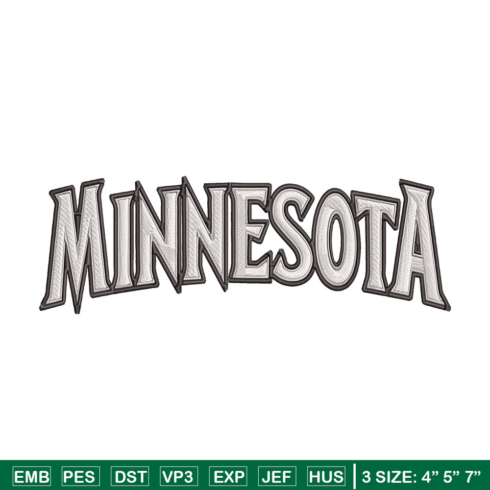 Minnesota Timberwolves logo embroidery design,NBA embroidery, Sport embroidery, Embroidery design,Logo sport embroidery.jpg