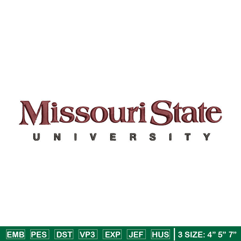 Missouri State logo embroidery design, NCAA embroidery, Sport embroidery,Logo sport embroidery,Embroidery design.jpg