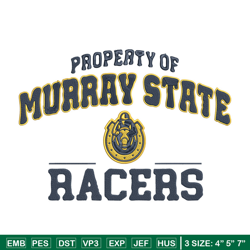 Murray State logo embroidery design, NCAA embroidery, Sport embroidery, Logo sport embroidery, Embroidery design.jpg