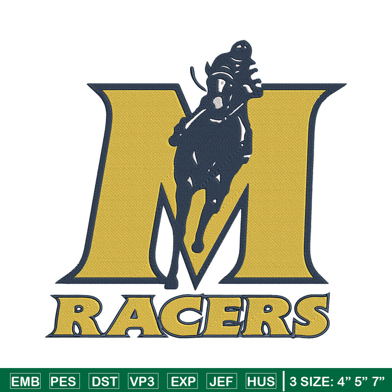 Murray State Racers logo embroidery design, NCAA embroidery, Sport embroidery,Embroidery design,Logo sport embroidery.jpg