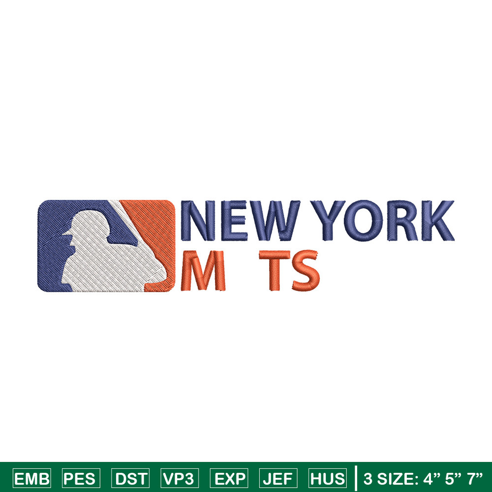New York Mets logo embroidery design, MLB embroidery, Sport embroidery, logo sport embroidery,Embroidery design.jpg