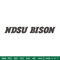 North Dakota State logo embroidery design, NCAA embroidery, Embroidery design,Logo sport embroidery,Sport embroidery.jpg