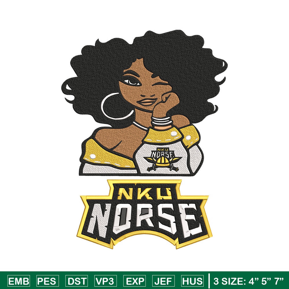 Northern Kentucky girl embroidery design, NCAA embroidery, Embroidery design, Logo sport embroidery,Sport embroidery..jpg