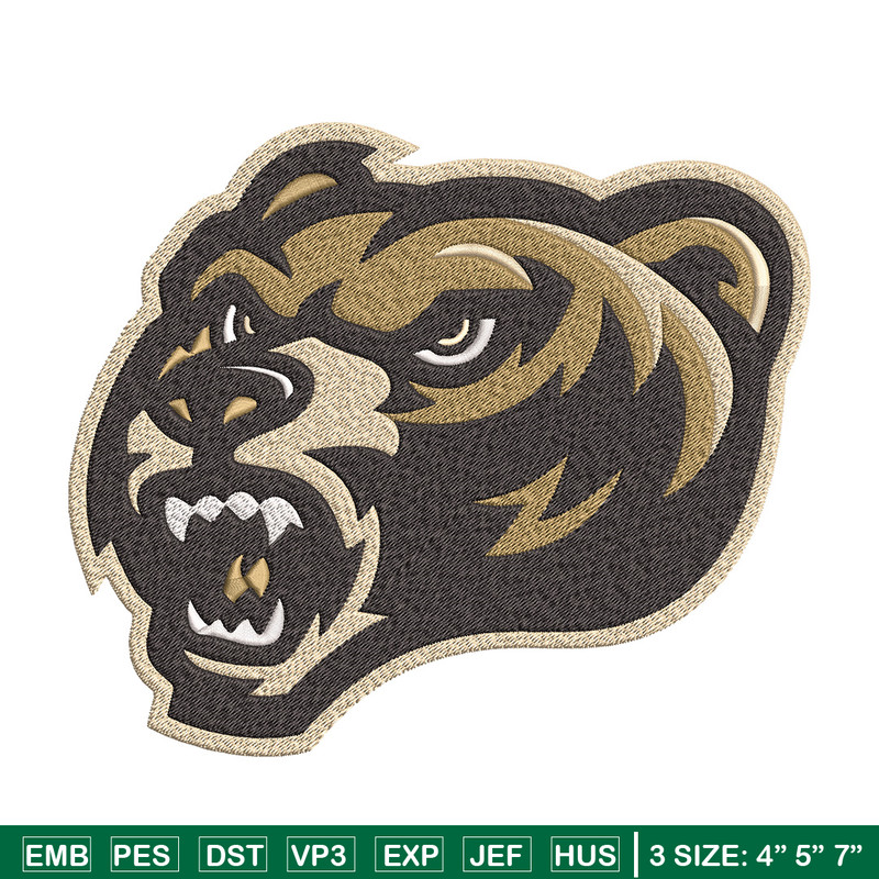 Oakland Golden logo embroidery design, NCAA embroidery, Sport embroidery, logo sport embroidery, Embroidery design.jpg