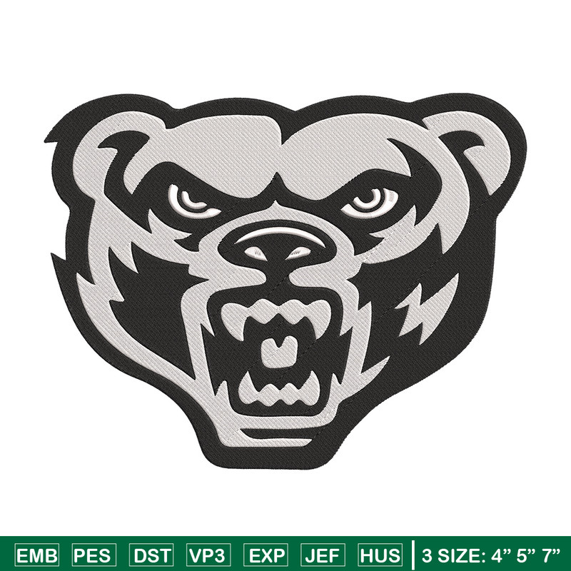 Oakland University mascot embroidery design, NCAA embroidery, Sport embroidery,Logo sport embroidery,Embroidery design.jpg