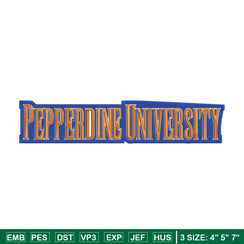 Pepperdine Waves logo embroidery design, NCAA embroidery, Sport embroidery, logo sport embroidery, Embroidery design..jpg