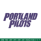 Portland Pilots logo embroidery design, NCAA embroidery, Embroidery design, Logo sport embroidery, Sport embroidery.jpg