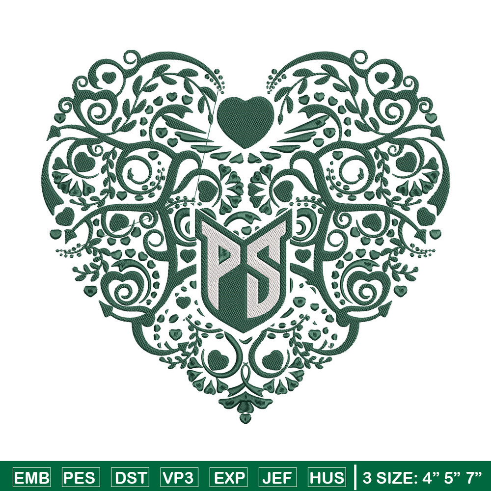 Portland State heart embroidery design, Sport embroidery, logo sport embroidery, Embroidery design,NCAA embroidery.jpg