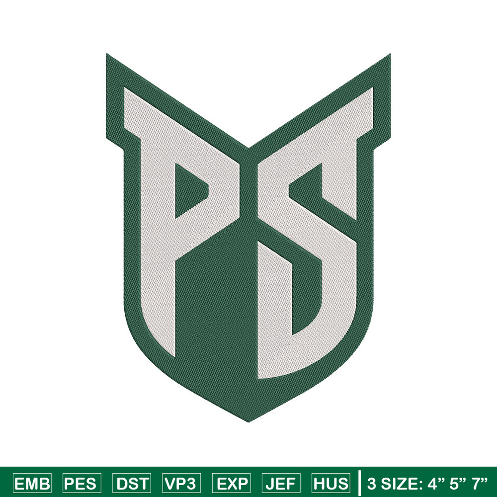 Portland State logo embroidery design, NCAA embroidery, Sport embroidery,Logo sport embroidery,Embroidery design.jpg