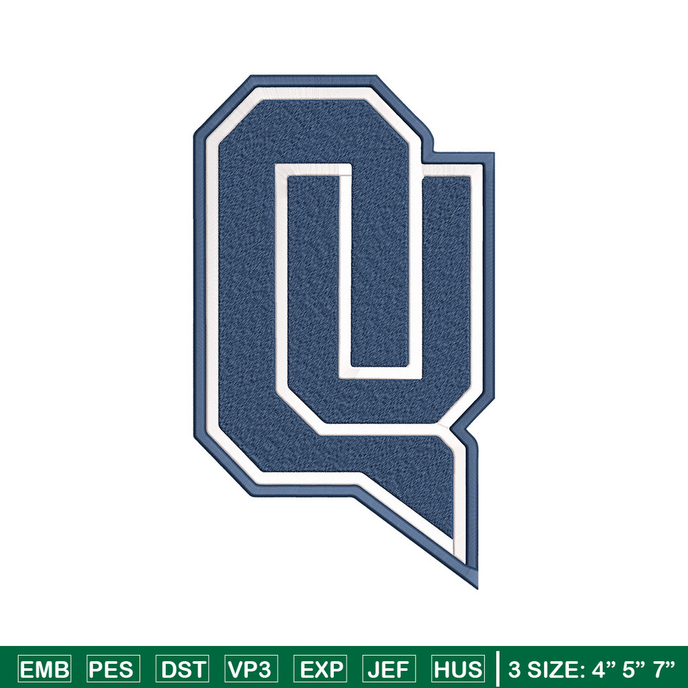 Queens University logo embroidery design, NCAA embroidery, Embroidery design, Logo sport embroiderySport embroidery.jpg