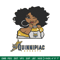 Quinnipiac University girl embroidery design, NCAA embroidery, Embroidery design, Logo sport embroidery,Sport embroidery.jpg