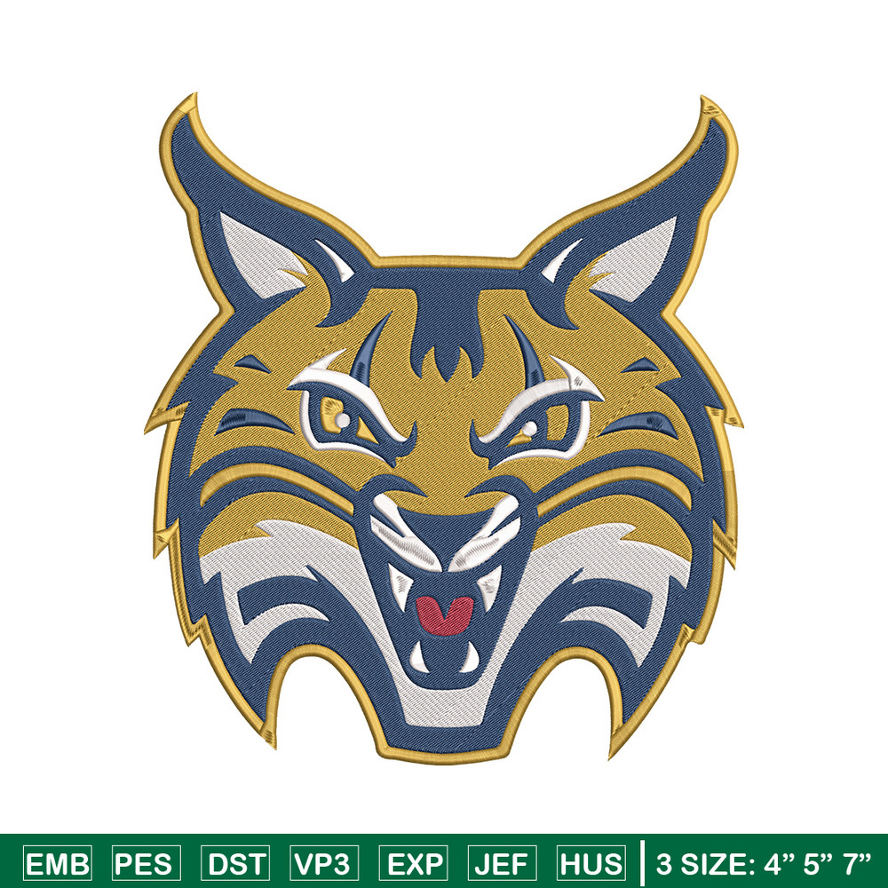Quinnipiac University mascot embroidery design, NCAA embroidery,Sport embroidery,Embroidery design,Logo sport embroidery.jpg