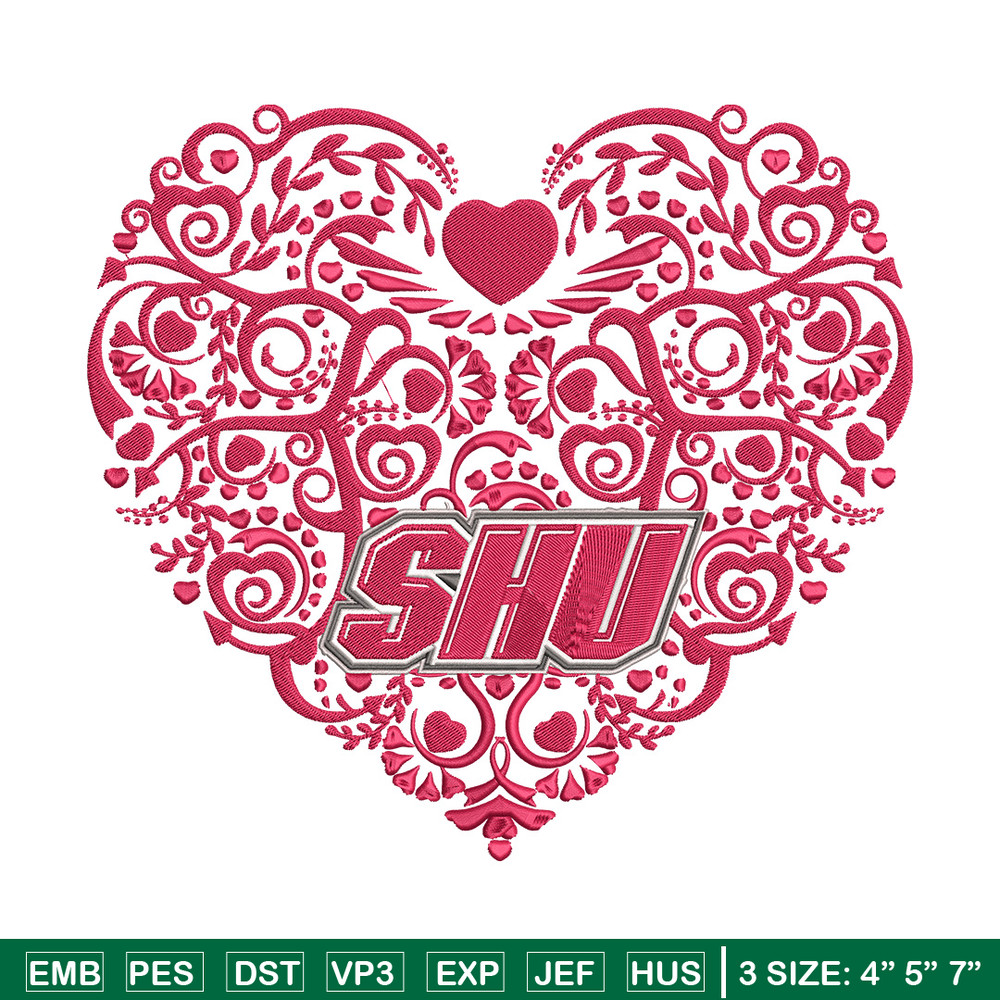 Sacred Heart University embroidery design, NCAA embroidery, Sport embroidery, logo sport embroidery, Embroidery design.jpg