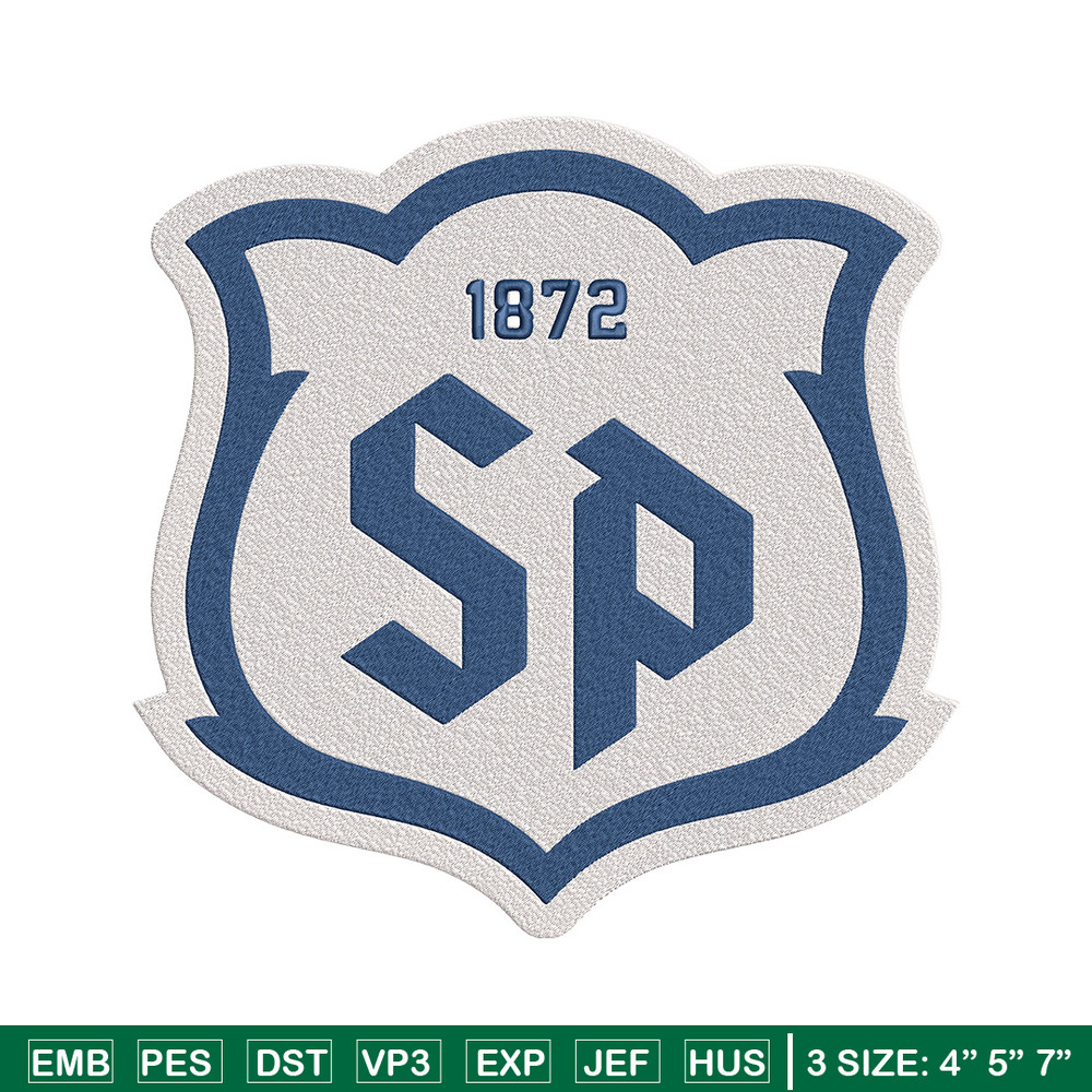 Saint Peters logo embroidery design, NCAA embroidery, Embroidery design, Logo sport embroidery, Sport embroidery..jpg