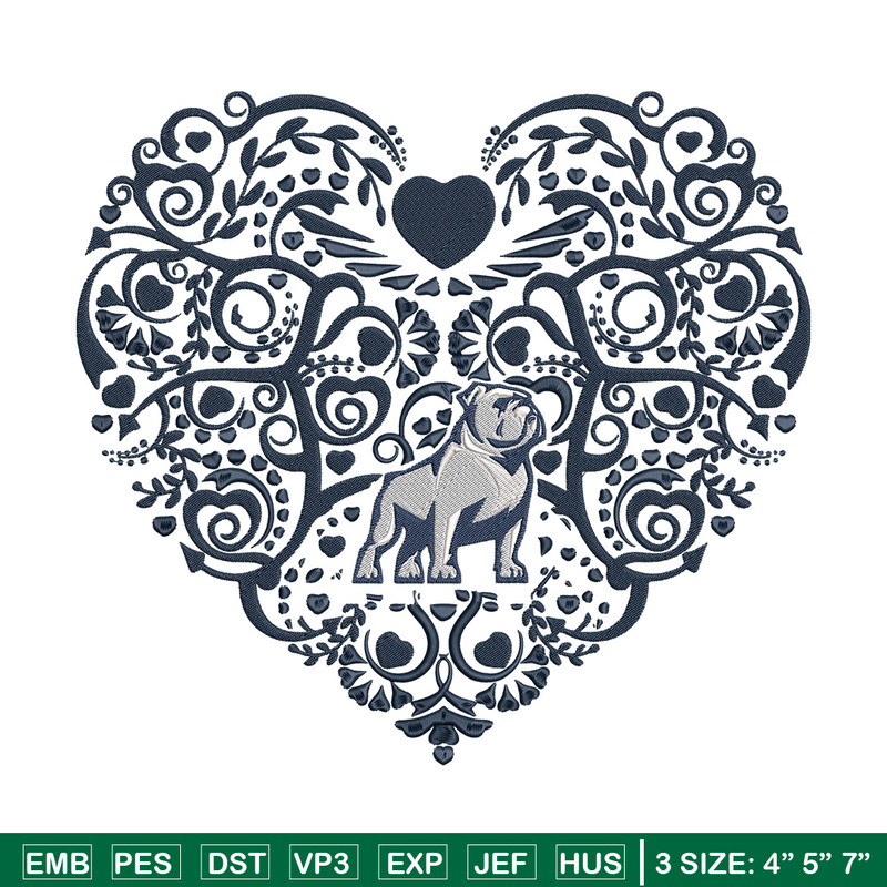 Samford Bulldogs heart embroidery design, Sport embroidery, logo sport embroidery, Embroidery design,NCAA embroidery.jpg