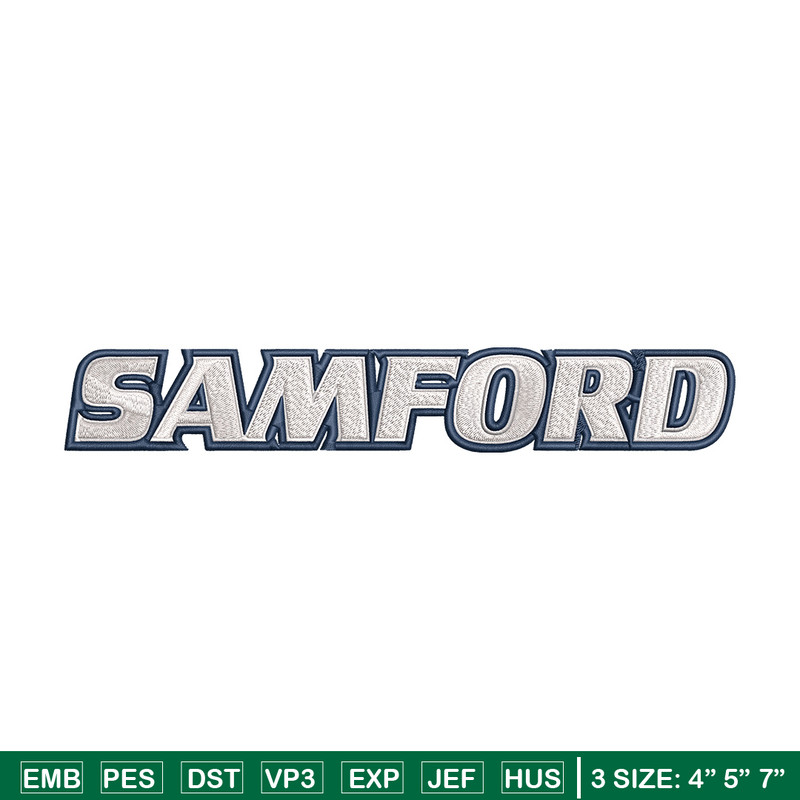Samford university logo embroidery design, NCAA embroidery, Embroidery design, Logo sport embroidery, Sport embroidery.jpg