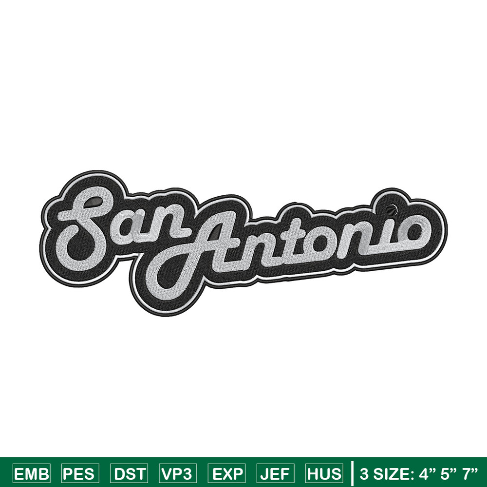 San Antonio Spurs logo embroidery design, NBA embroidery, Embroidery design,Logo sport embroidery,Sport embroidery..jpg