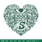 Siena college heart embroidery design, Sport embroidery, logo sport embroidery, Embroidery design,NCAA embroidery.jpg