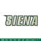 Siena College logo embroidery design, NCAA embroidery, Embroidery design,Logo sport embroidery,Sport embroidery.jpg