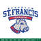 St. Francis Brooklyn Logo embroidery design, NCAA embroidery, Sport embroidery, logo sport embroidery, Embroidery design.jpg