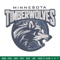 Timberwolves design embroidery design, NBA embroidery, Sport embroidery, Embroidery design, Logo sport embroidery..jpg