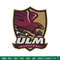 ULM Warhawks logo embroidery design, NCAA embroidery, Embroidery design, Logo sport embroidery, Sport embroidery..jpg