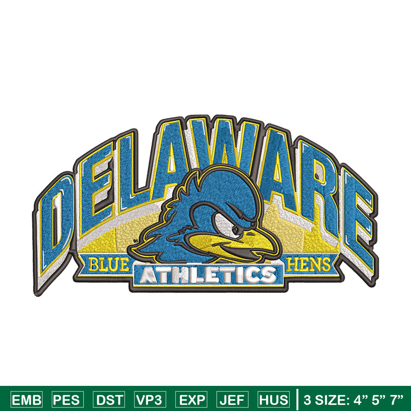 University Delaware logo embroidery design, Sport embroidery, logo sport embroidery, Embroidery design,NCAA embroidery.jpg
