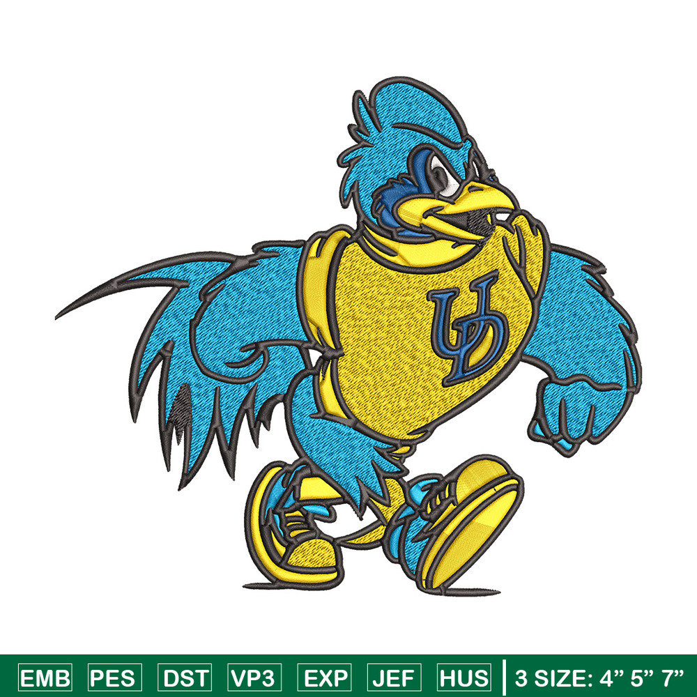 University of Delaware logo embroidery design, NCAA embroidery, Sport embroidery,logo sport embroidery,Embroidery design.jpg