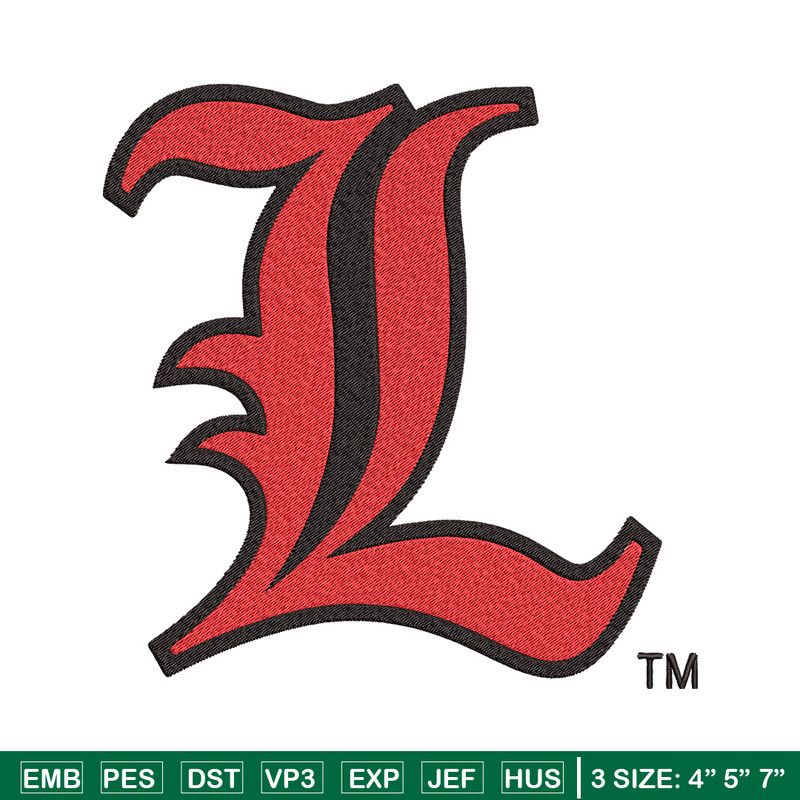 University of Louisville embroidery design, NCAA embroidery, Sport embroidery, logo sport embroidery, Embroidery design.jpg
