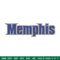 University of Memphis logo embroidery design, NCAA embroidery, Embroidery design,Logo sport embroidery,Sport embroidery.jpg