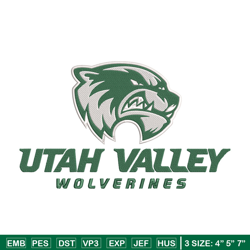 Utah Valley University embroidery design, NCAA embroidery, Sport embroidery, Embroidery design, Logo sport embroidery.jpg