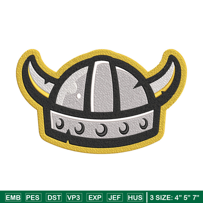 Viking helmet logo embroidery design, NCAA embroidery, Sport embroidery, logo sport embroidery, Embroidery design.jpg