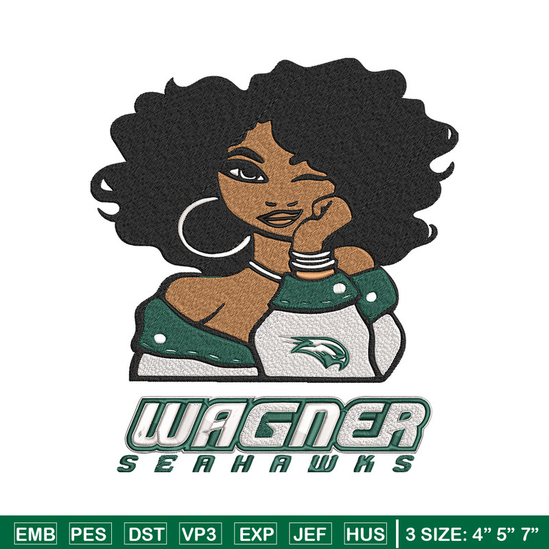 Wagner Seahawks girl embroidery design,NCAA embroidery, Embroidery design, Logo sport embroidery, Sport embroidery..jpg