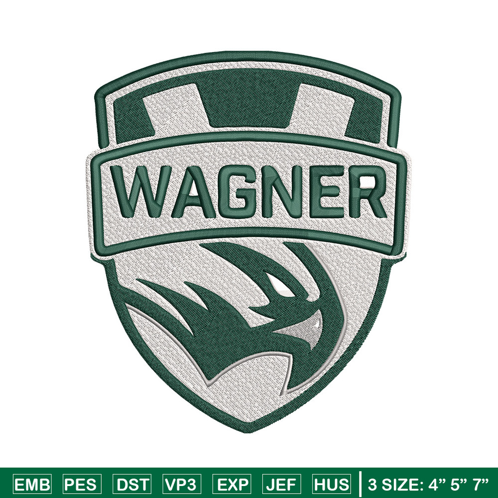 Wagner Seahawks logo embroidery design, NCAA embroidery, Embroidery design, Logo sport embroidery, Sport embroidery.jpg