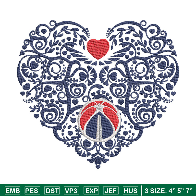 Washington Wizards heart embroidery design, NBA embroidery, Sport embroidery,Embroidery design , Logo sport embroidery.jpg