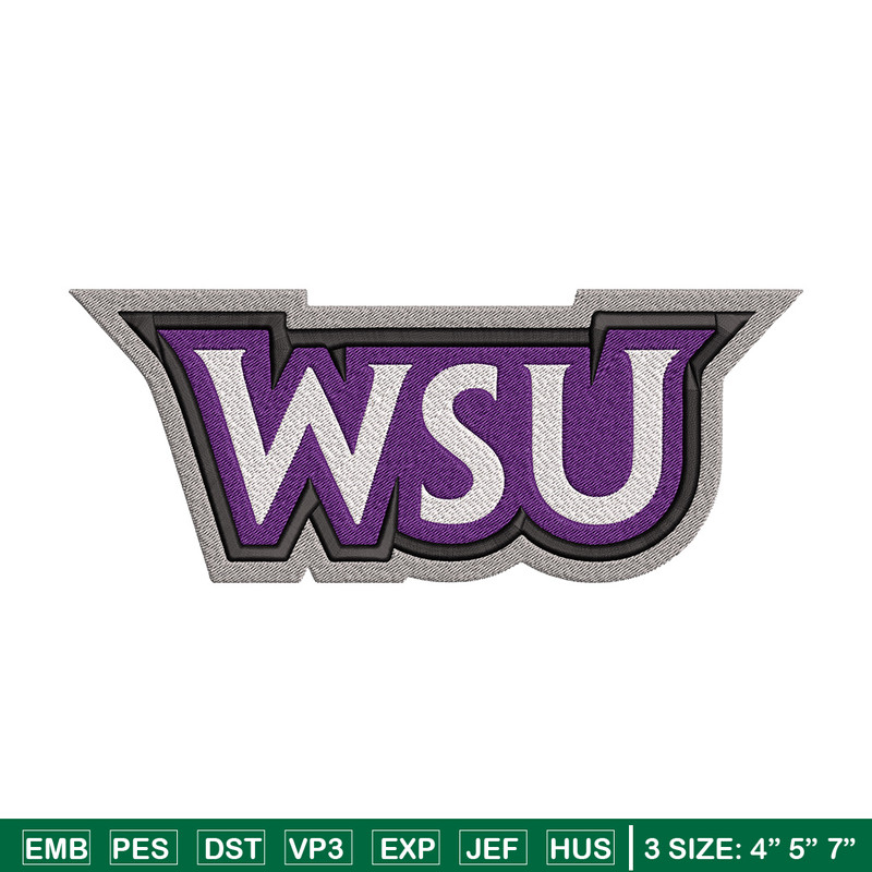 Weber State logo embroidery design, NCAA embroidery, Embroidery design,Logo sport embroidery,Sport embroidery.jpg