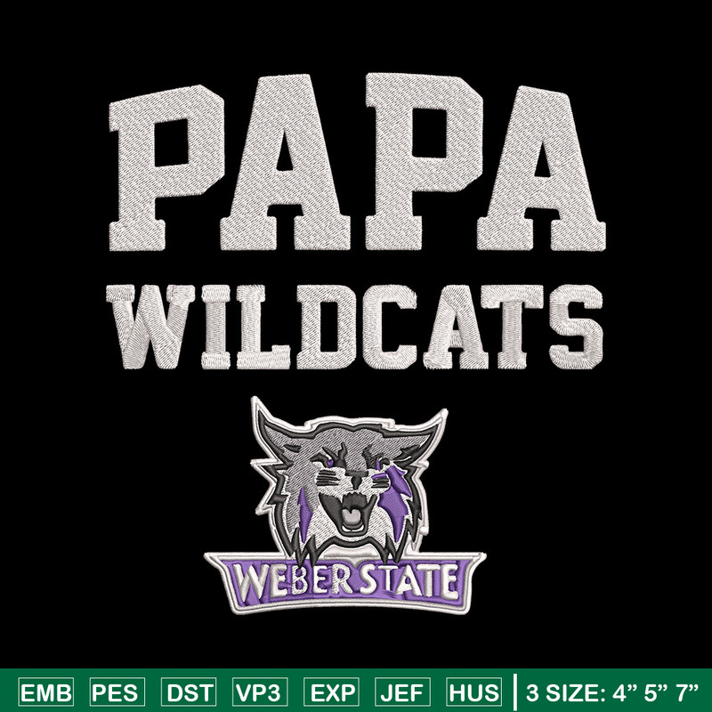 Weber State logo embroidery design, NCAA embroidery, Sport embroidery,logo sport embroidery,Embroidery design.jpg