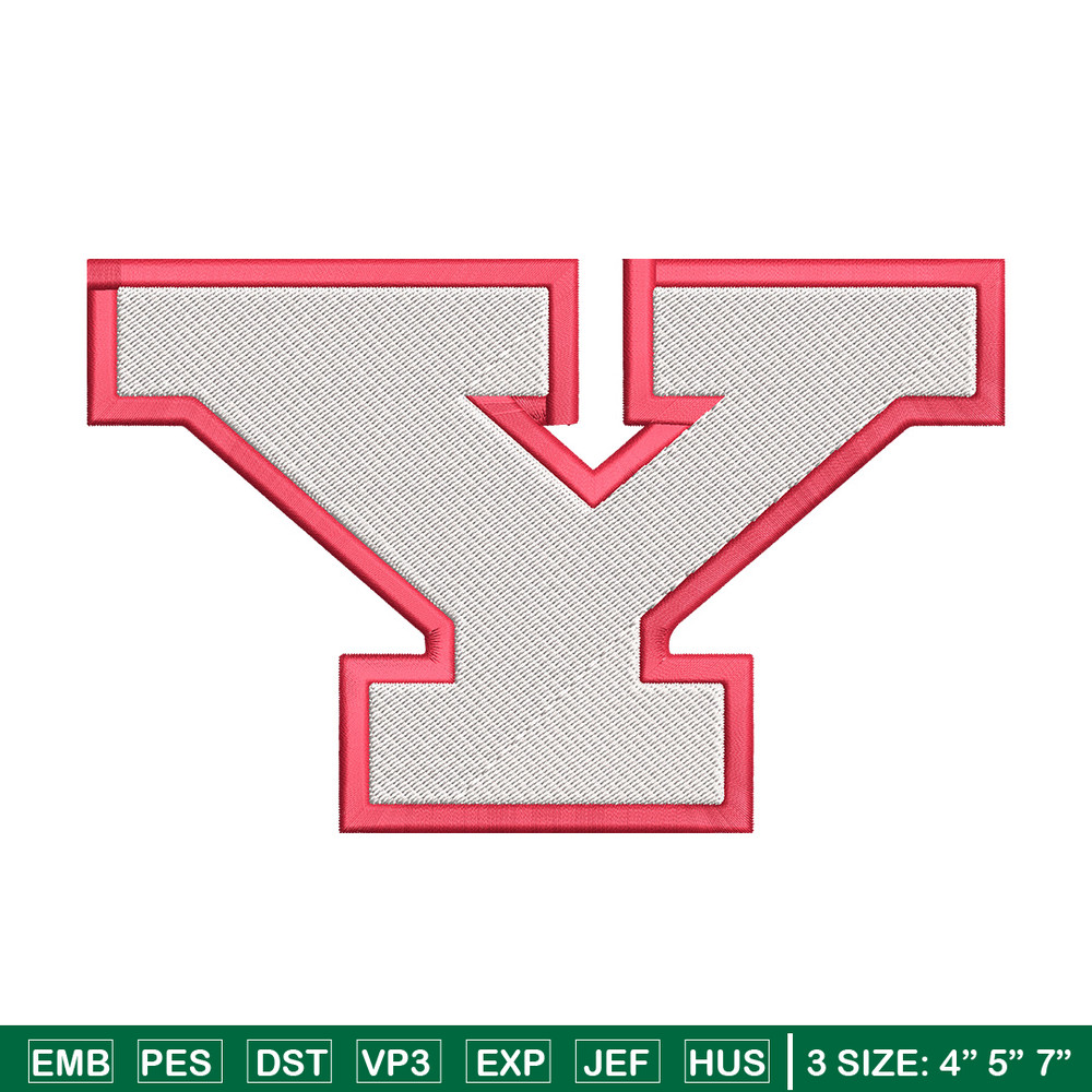 Youngstown State logo embroidery design,NCAA embroidery,Sport embroidery, Logo sport embroidery, Embroidery design..jpg