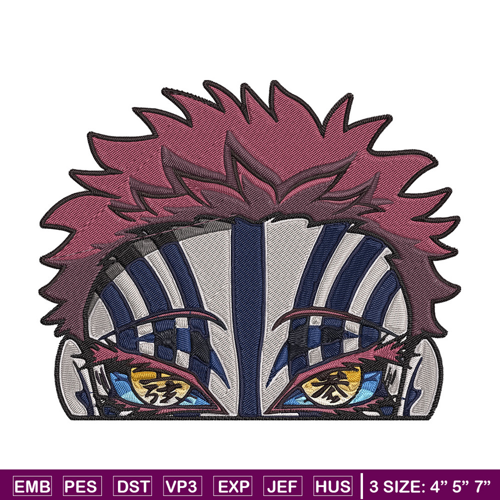 Akaza Embroidery Design, Demon slayer Embroidery, Embroidery File, Anime Embroidery, Anime shirt, Digital download.jpg